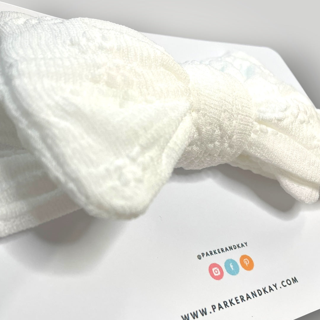 Textured Nylon Wrap Headband