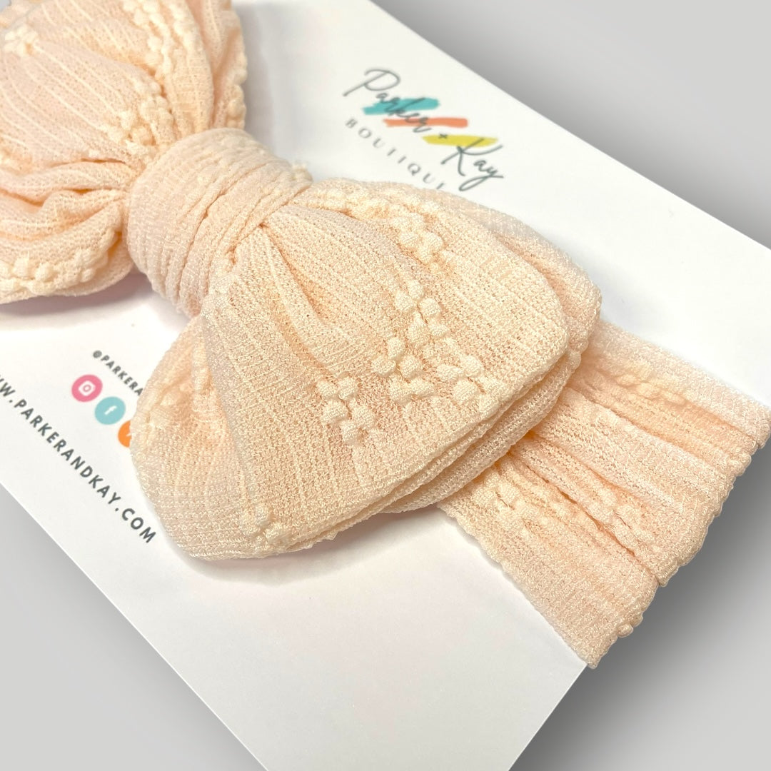 Textured Nylon Wrap Headband