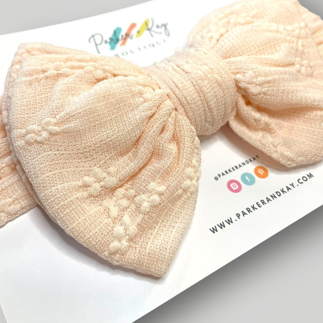 Textured Nylon Wrap Headband