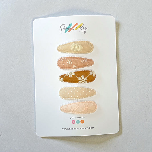 Fabric Snap Clips Variety Set