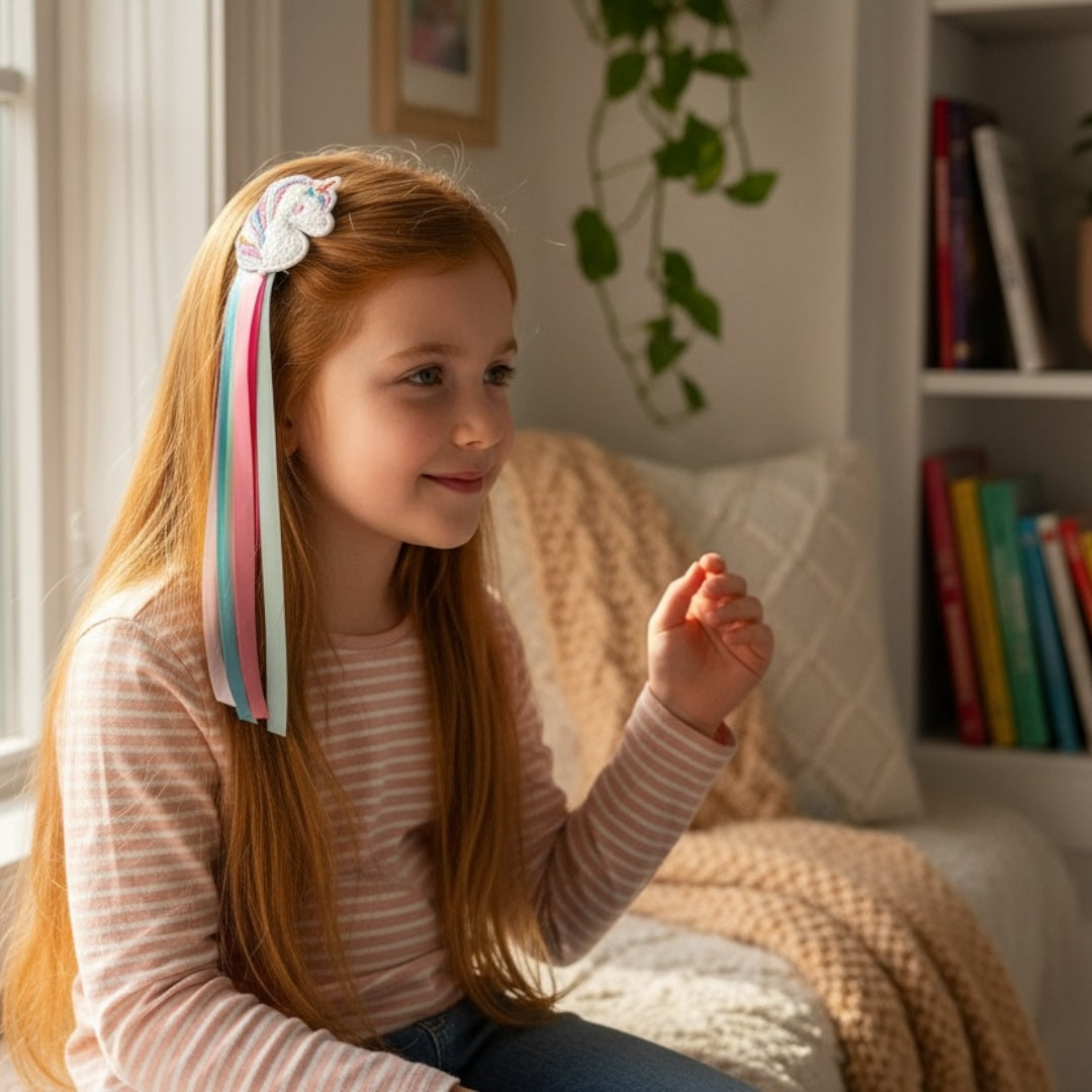 Unicorn Strands Hair Clip