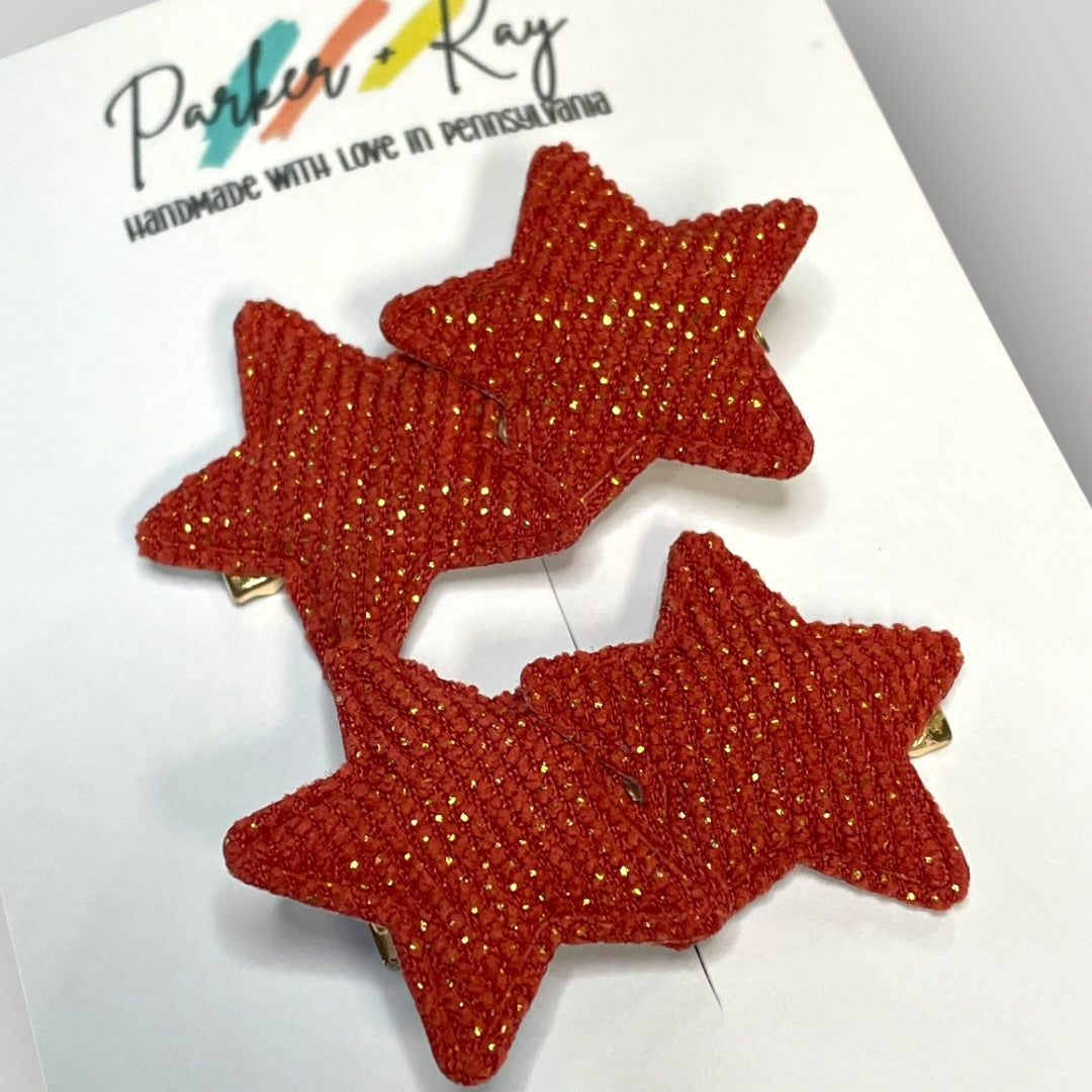 Boho Star Sparkle Clips