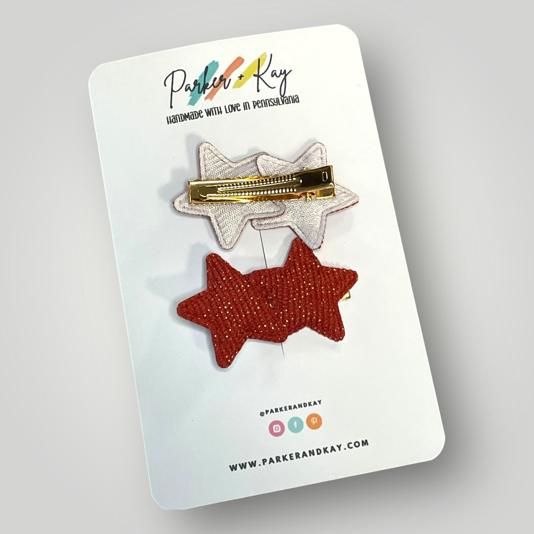Boho Star Sparkle Clips