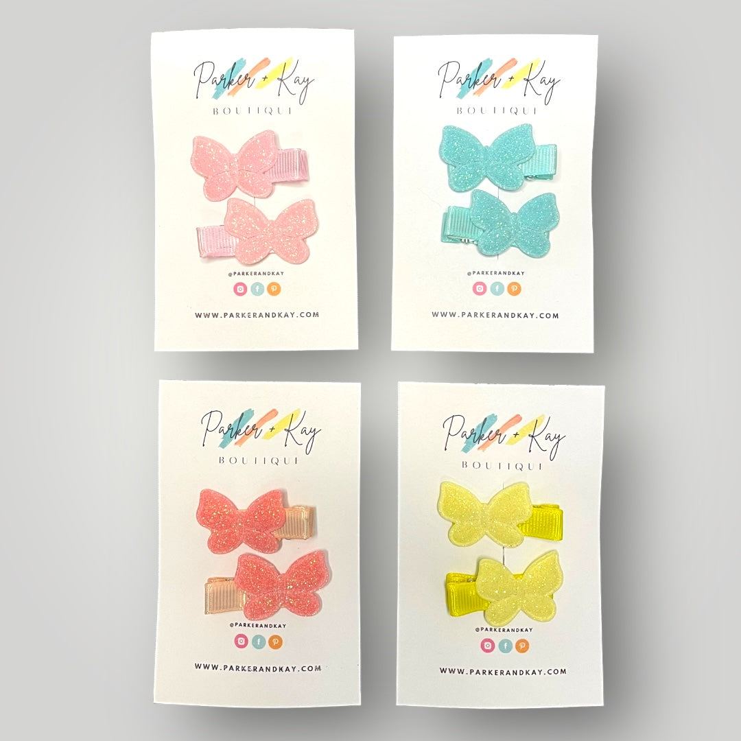 ELLIE Shimmering Butterfly Hair Clips