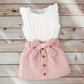 LUCY Ruffled Top and Skirt Outfit