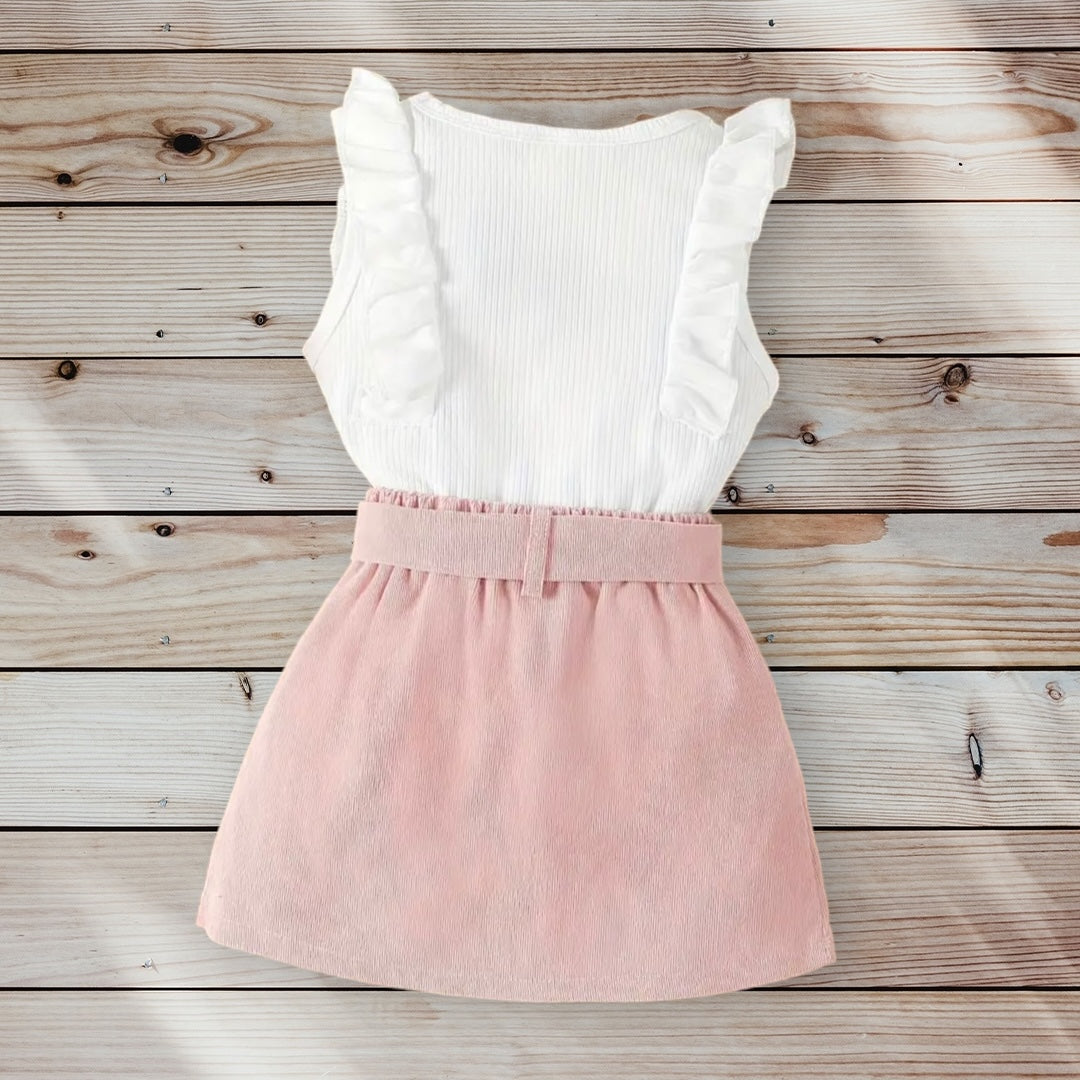LUCY Ruffled Top and Skirt Outfit