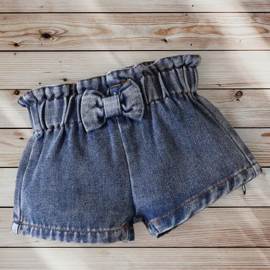DAISY Denim Bow Shorts