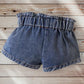 Denim Bow Shorts
