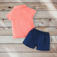 Baby Boy's Pocket Shirt + Shorts Set