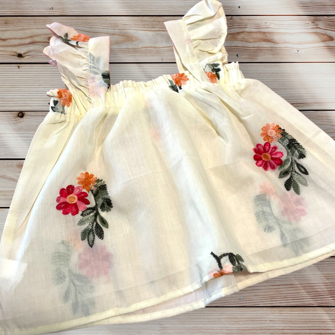 EMILY Embroidered Top and Shorts Set
