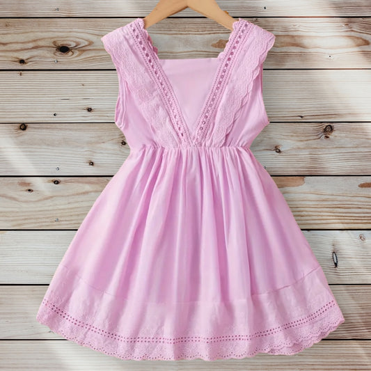 ELIZABETH Embroidered Eyelet Dress