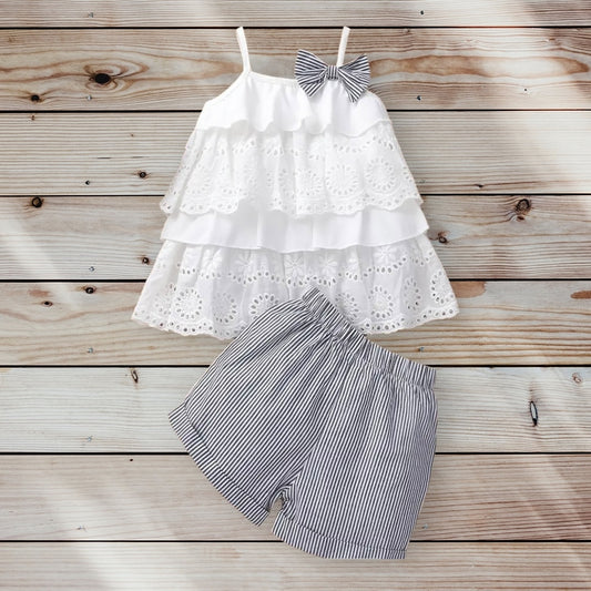 BIRDIE Ruffle Eyelet Outfit