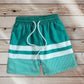 TAYLOR Striped Swim Trunks