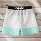 STEVEN Striped Swim Trunks