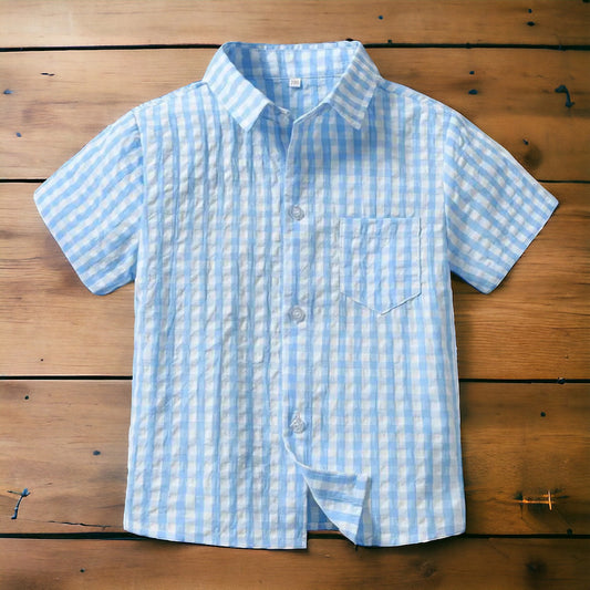 JACKSON Gingham Button-up Shirt