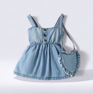 LITTLE LISA Dress & Purse Set