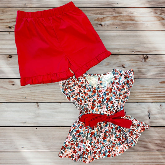 LAURA Top + Shorts Set
