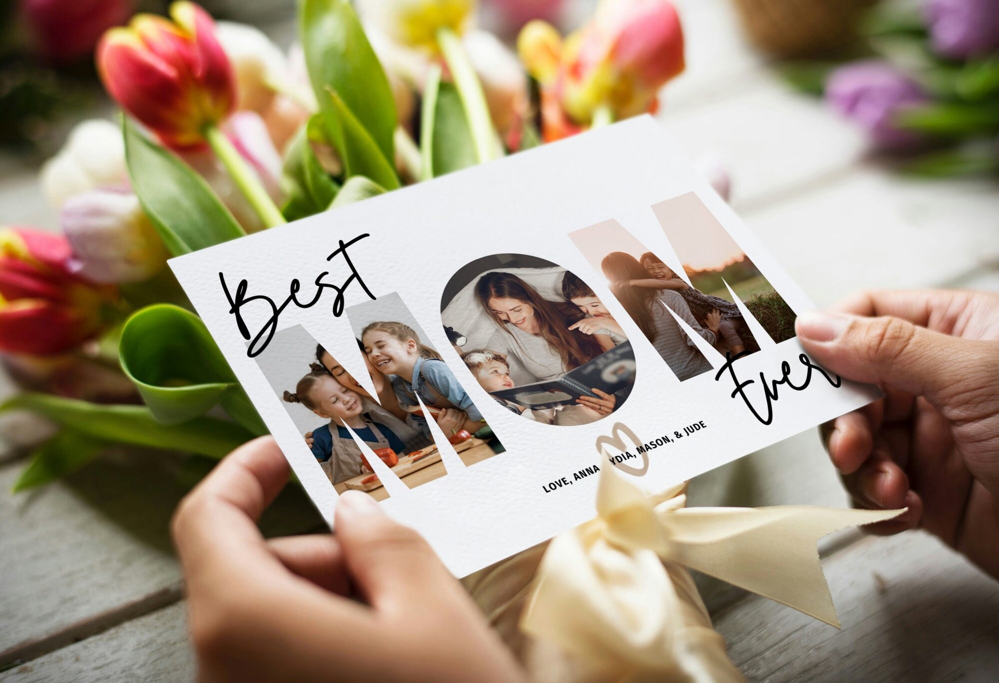 Mom Photo Greeting Card, Best Mom Ever