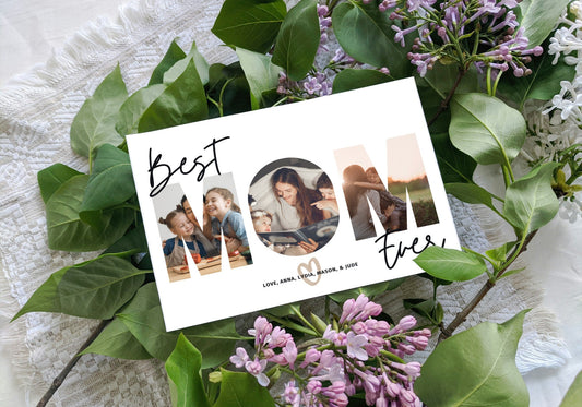Mom Photo Greeting Card, Best Mom Ever