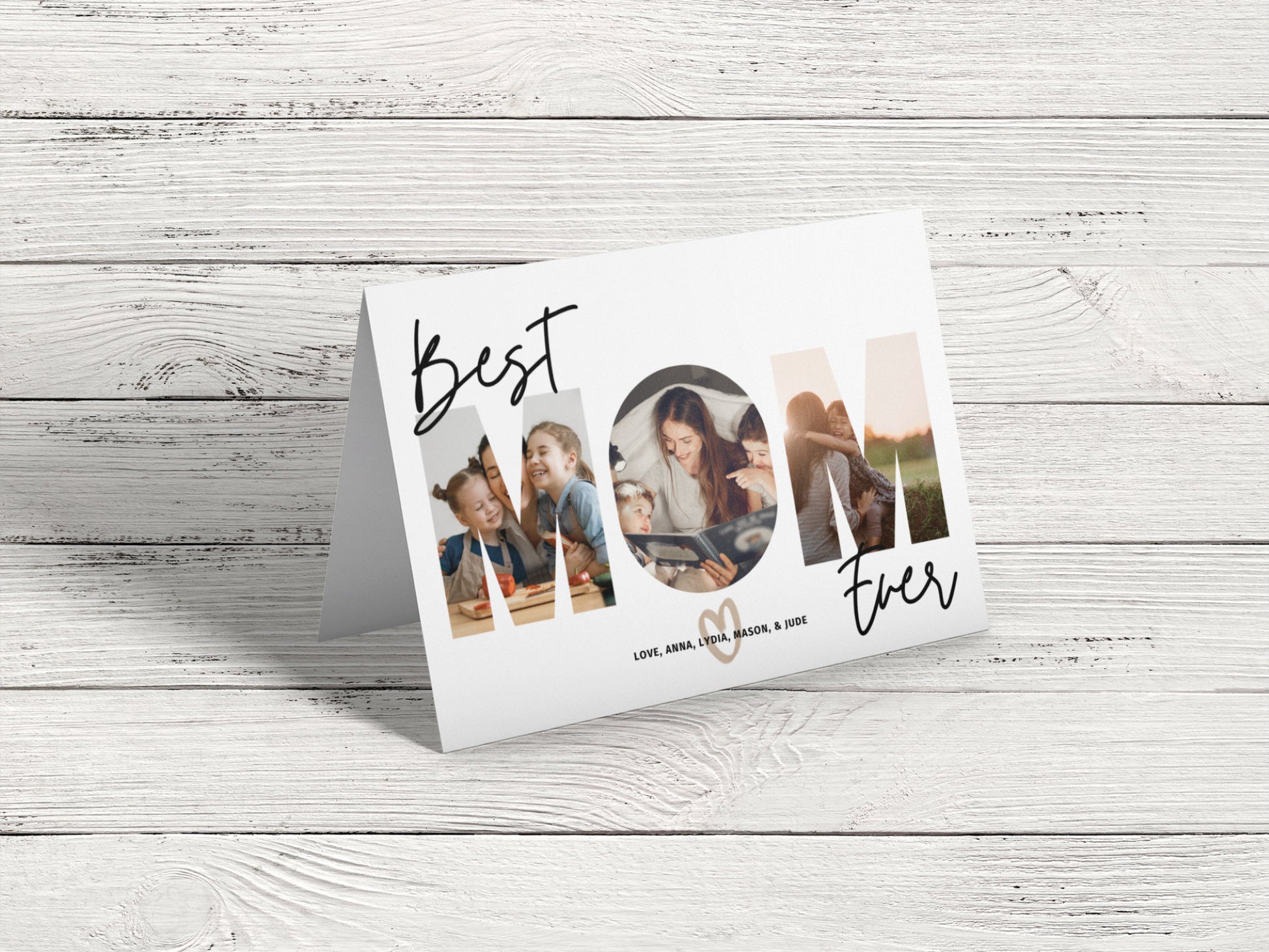 Mom Photo Greeting Card, Best Mom Ever