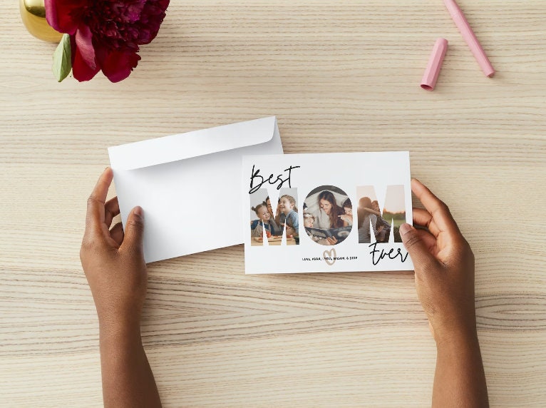 Mom Photo Greeting Card, Best Mom Ever