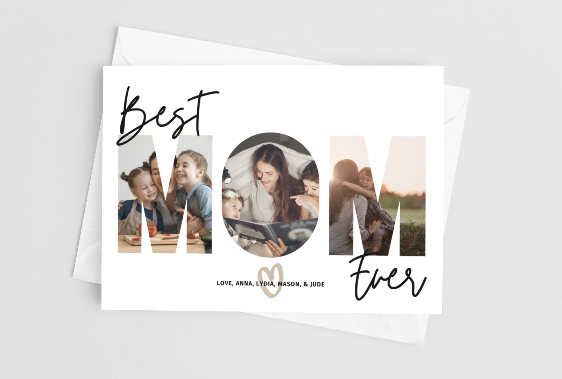 Mom Photo Greeting Card, Best Mom Ever