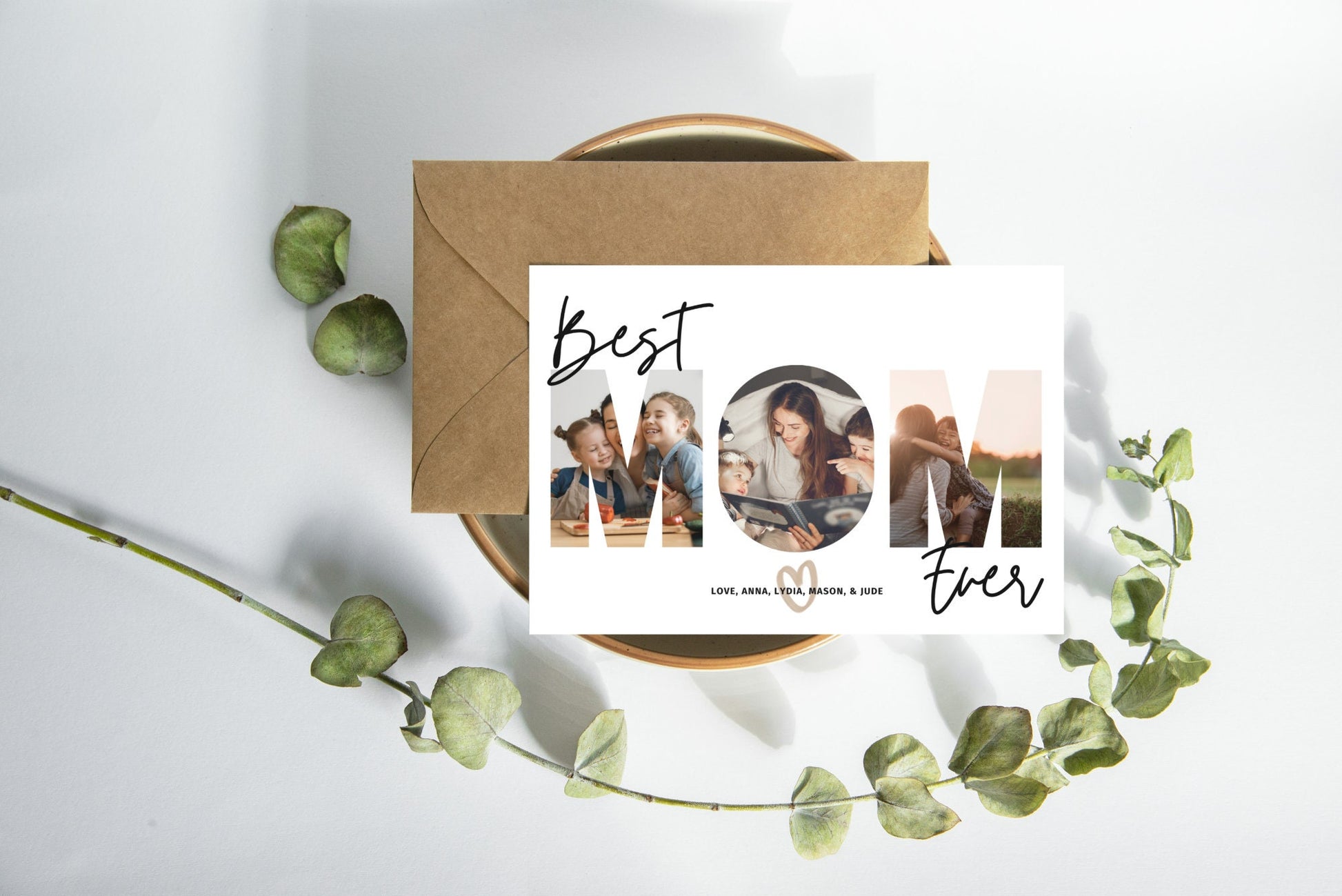 Mom Photo Greeting Card, Best Mom Ever