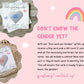 Baby in Bloom Gender Reveal Scratch-off Card