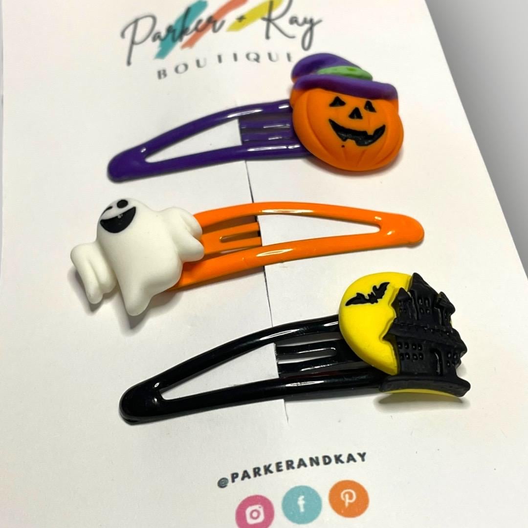 Spooky Halloween Hair Clips
