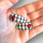 Little Ladybug Gingham Clips