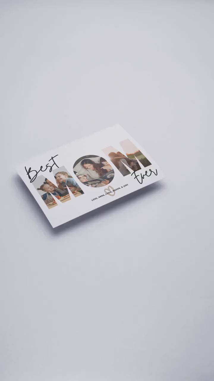 Mom Photo Greeting Card, Best Mom Ever