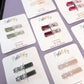 Velvet Snowflakes Clips