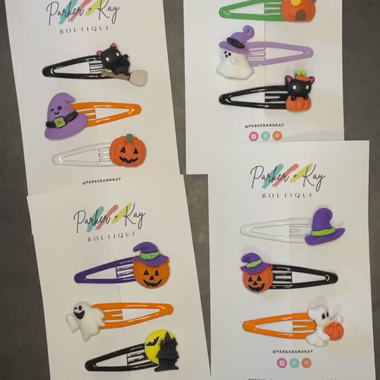 Spooky Halloween Hair Clips