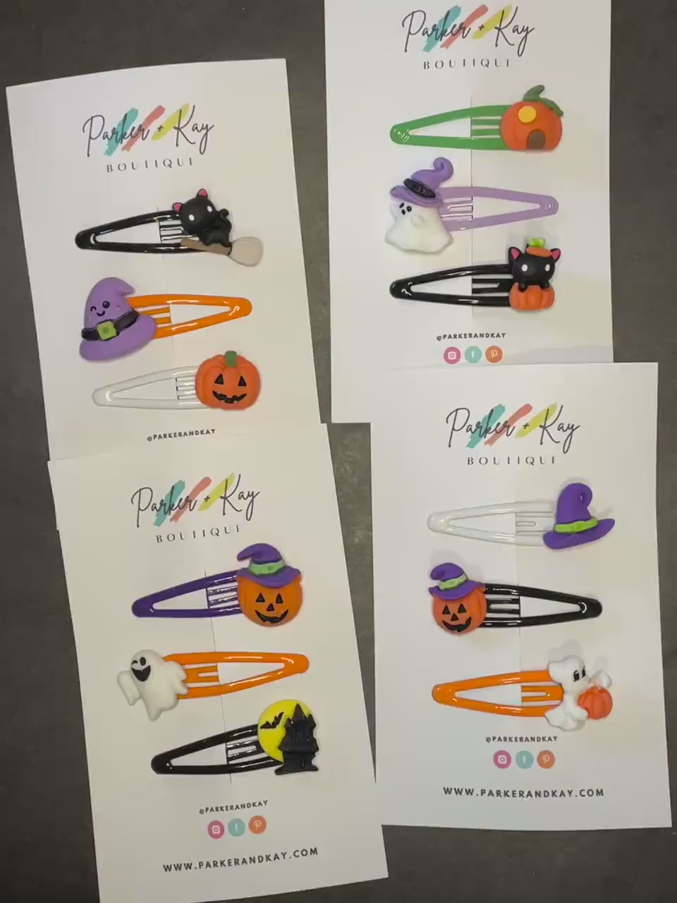 Spooky Halloween Hair Clips
