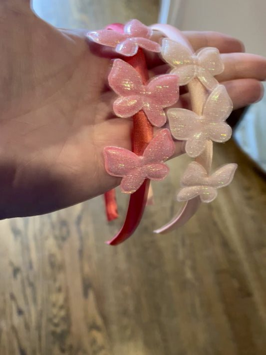 Shimmering Butterflies Headband