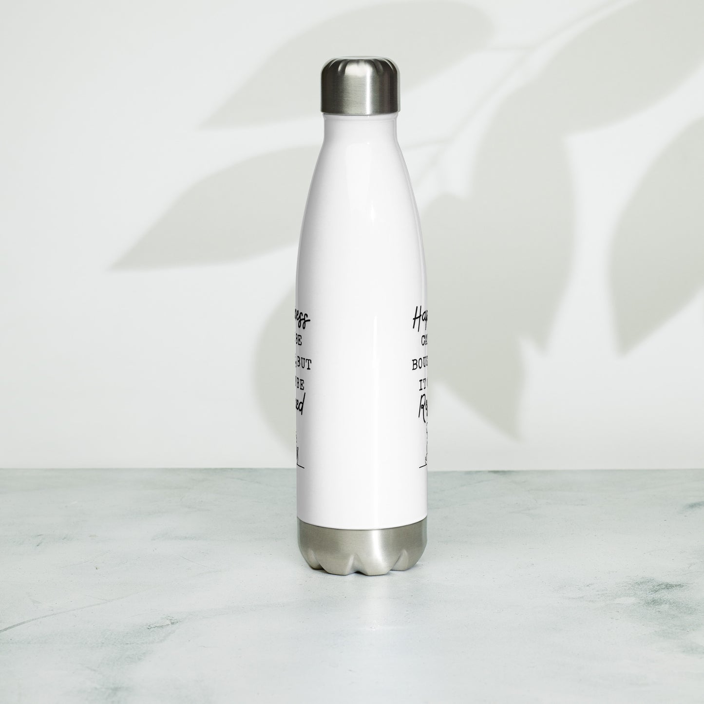 HAPPINESS RESCUED Stainless Steel Water Bottle